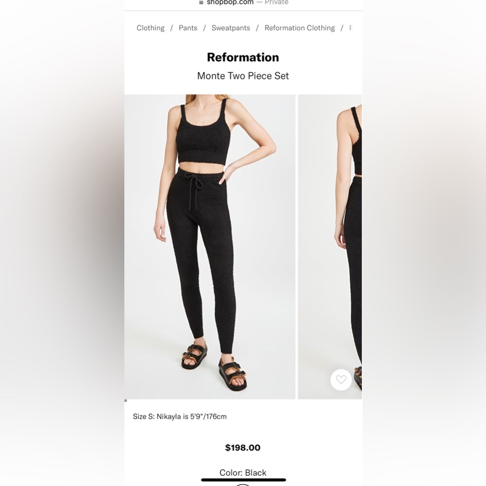Reformation Monte two piece set.